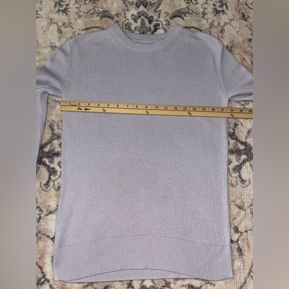 Lululemon Time To Restore Sweater Sheer Lilac Purple Size Small Cashmere Blend - Picture 5 of 8